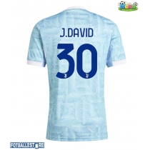 Juventus Jonathan David #30 Bortedrakt 2025-26 Kortermet